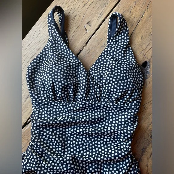 Boden One Piece Polka Dot Swim Suit, Size 4 NWOT - Picture 3 of 7